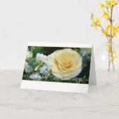 7. Hochzeitstag - Gelbe Rose Karte (Gelbe Blume)