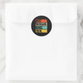 7. Hochzeitstag Ihm Ehemann Runder Aufkleber (Tasche)