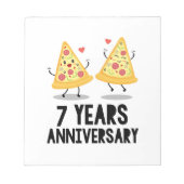 7. Hochzeitstag Notizblock (Vorderseite)