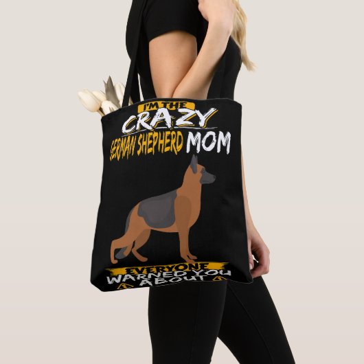 7 Ich bin die Crazy German Shepherd Mama Jeder War Tasche (Von Nahem)