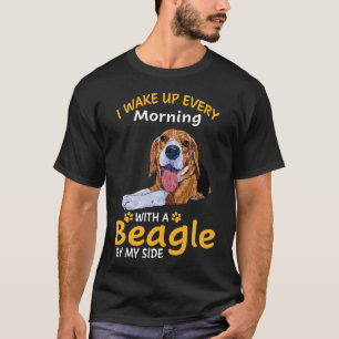 7 Ich wache jeden Morgen mit einem Beagle an meine T-Shirt