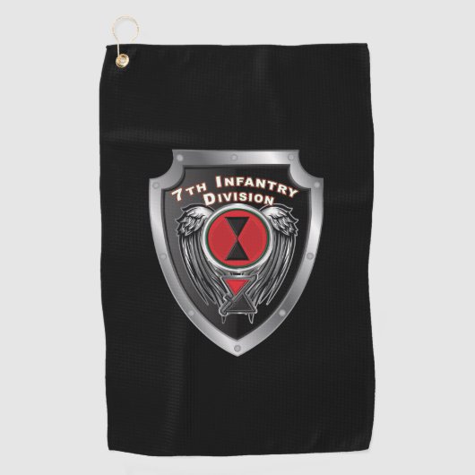 7. Infanterie-Division ‚Bayonet Division‘-Schild Golfhandtuch (Vorderseite)