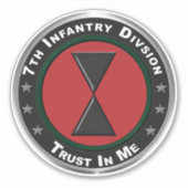 7. Infanterieabteilung Aufkleber (Vorderseite)