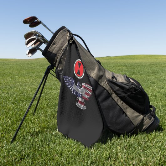 7. Infanterieabteilung "Bayonet Division" Eagle Golfhandtuch (Gras)