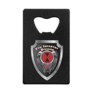 7. Infanterieabteilung "Bayonet Division" Geldbeutel Flaschenöffner