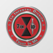 7. Infanterieabteilung Fensteraufkleber (Blatt)