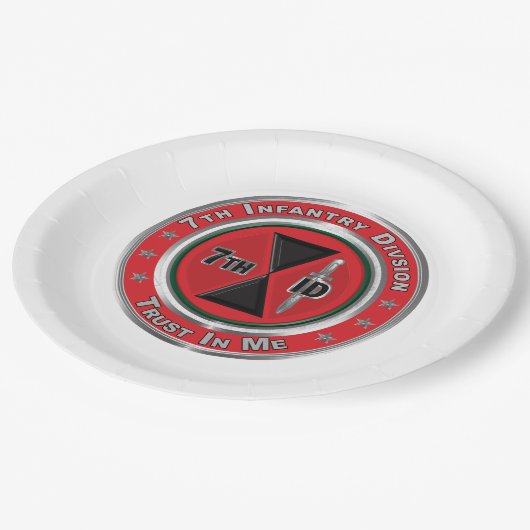 7. Infanterieabteilung Pappteller (Schrägansicht)