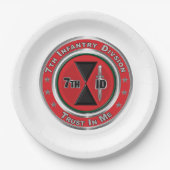 7. Infanterieabteilung Pappteller (Vorderseite)