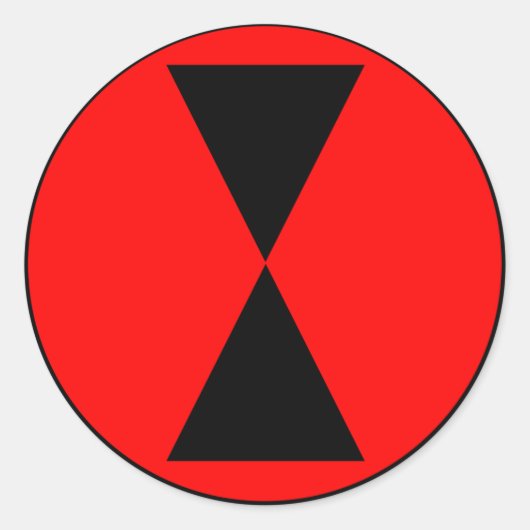 7. Infanterieabteilung Runder Aufkleber (Vorderseite)