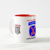 7. INGENIEUR-BATAILLON-10. GEBIRGSTasse Zweifarbige Tasse (Vorderseite Links)