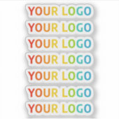 7 Inline-Logo Extra Kleine Klare Trennkleber Aufkleber (Vorderseite)