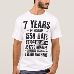 7 Jahre 84 Monate Phantastischer Geburtstag T-Shirt