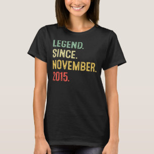 7 Jahre alt 7. Geburtstag Junge Legende seit Novem T-Shirt