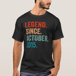 7 Jahre alt 7. Geburtstag Junge Legende seit Oktob T-Shirt