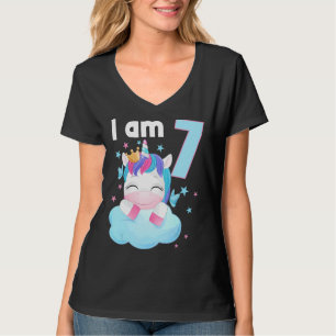 7 Jahre alt 7 Geburtstagskleidung Junge Mädchen Ei T-Shirt