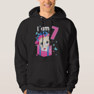 7 Jahre alt 7 Geburtstagskleidung Junge Niedliche  Hoodie