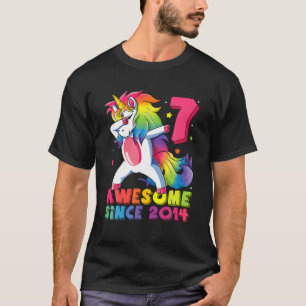7 Jahre alt 7. Geburtstagsparty 2021 Funny Dabbing T-Shirt
