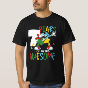 7 Jahre alt Geburtstag Junge oder Mädchen Autismu T-Shirt