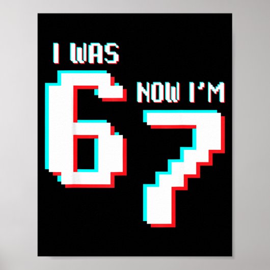 7 Jahre alte Geburtstagskinder waren 6 jetzt bin i Poster (Vorne)