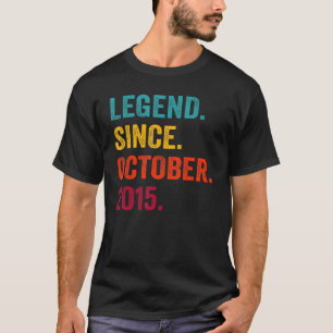 7 Jahre alte Legende seit Oktober 2015 7. Geburtst T-Shirt