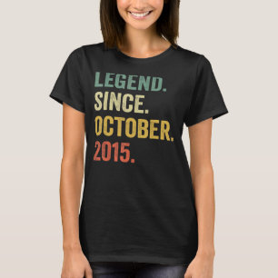 7 Jahre alte Legende seit Oktober 2015 7. Geburtst T-Shirt