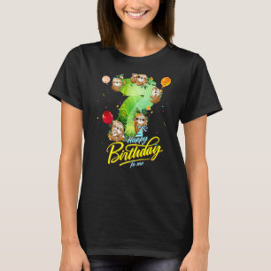 7 Jahre Alte Sloth Birthday Girl 7. Girls del Malc T-Shirt