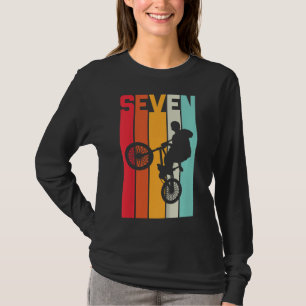 7 Jahre alter BMX Geburtstag Geschenk Party Boys D T-Shirt