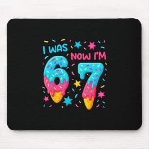 7 Jahre altes Geburtstags-Shirt War 6 jetzt bin ic Mousepad