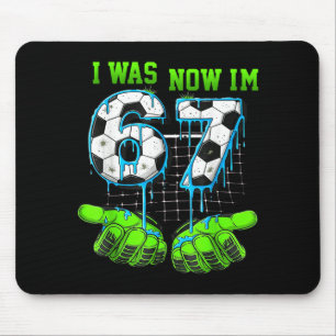 7 Jahre altes Geburtstags-Shirt War 6 jetzt bin ic Mousepad