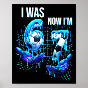 7 Jahre altes Geburtstags-Shirt War 6 jetzt bin ic Poster