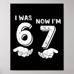7 Jahre altes Geburtstags-Shirt War 6 jetzt bin ic Poster