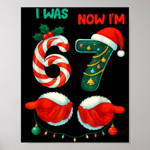 7 Jahre altes Geburtstags-Shirt War 6 jetzt bin ic Poster