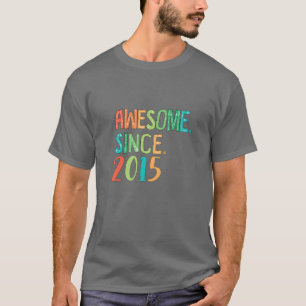 7 Jahre Altes Girl Herz Blumendekor Funny Phantast T-Shirt