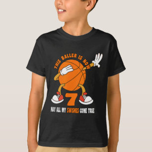 7 Jahre Altes Glück 7. Geburtstag Basketball 7. Ge T-Shirt