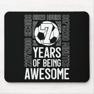 7 Jahre Awesome Fußball 7. Geburtstag _2 Mousepad