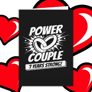7 Jahre Comic Super Power 7 Jahre Jubiläum Karte