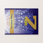 7 Jahre Erholung Jahrestag kühne Zahl Puzzle (Horizontal)