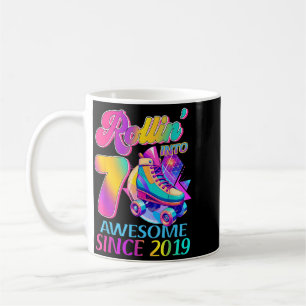 7 Jahre großartig seit 2019 Hockey Thema Geburtsta Kaffeetasse