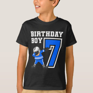 7 Jahre Junge Eishockey Spieler 7. Geburtstag Kind T-Shirt