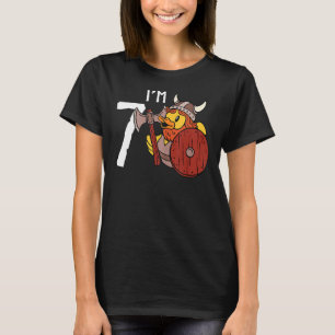 7 Jahre Junge Niedliche Viking Rubber Duck P T-Shirt