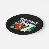 7 Jahre Party Thema 7. Geburtstag Junge Pappteller (Schrägansicht)