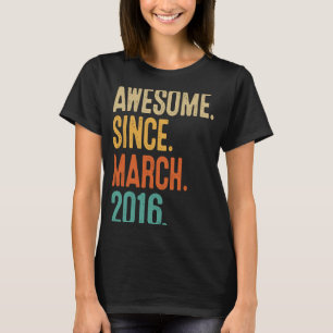 7 Jahre Phantastisch seit März 2016 7. Geburtstag T-Shirt