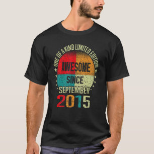 7 Jahre Phantastisch seit September 2015 7. Geburt T-Shirt