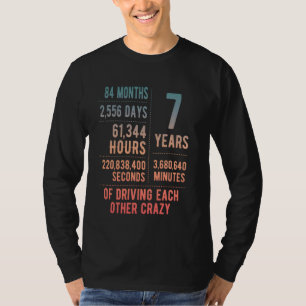 7 Jahre Verheiratet Funny 7. Hochzeitstag T-Shirt