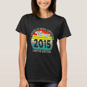 7 Jahre Vintag 2015 7. Geburtstag T-Shirt