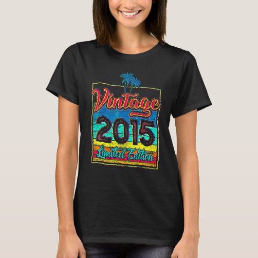 7 Jahre Vintag 2015 T-Shirt (Vorderseite)