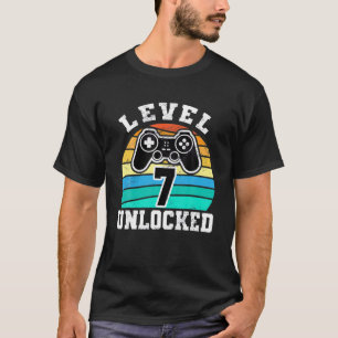 7 Jahre Vintage Stufe unverschlossen 7. Geburtstag T-Shirt