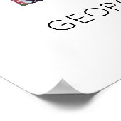 7 Jahre zusammen Foto Collage Hochzeit Jahrestag Poster (Ecke)