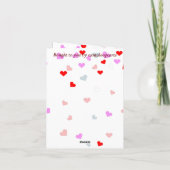 7. Jahrestag, Wolle und Kupfer Karte (Rückseite)