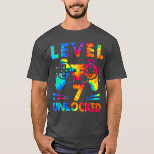 7-jähriger 7. Geburtstag Gamerie-Färbung Jungen-Le T-Shirt
